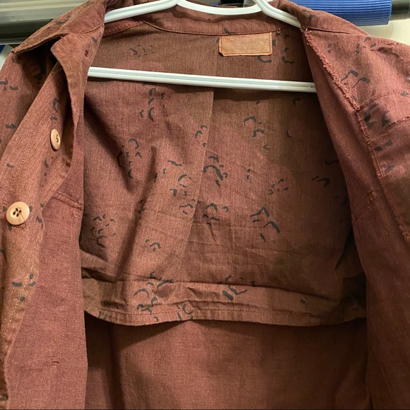 Vintage Maroon Military Jacket - Picture 8 of 11